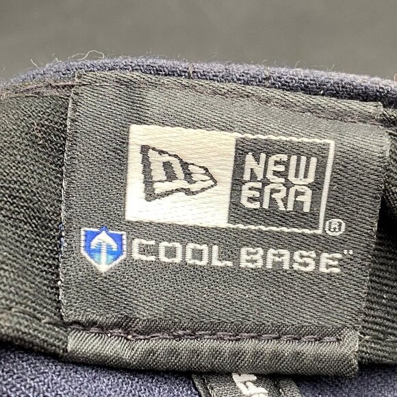 New Era Boston Red Sox Baseball Cap Size 7 1/4 Navy/Red - Picture 7 of 8